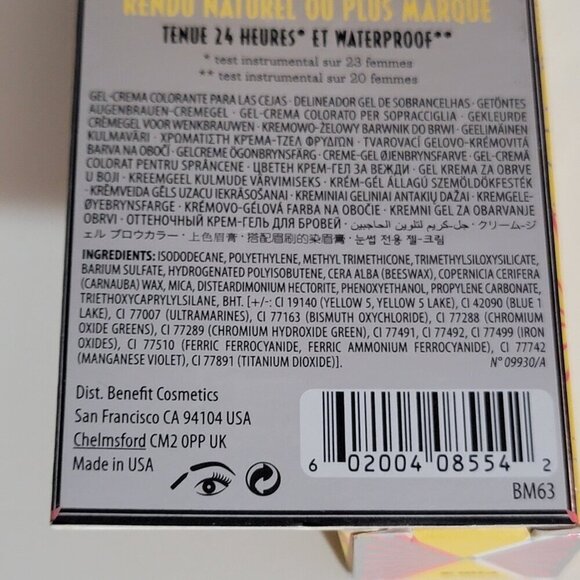 Set of 2 Benefit KA BROW Gel Cream and Brush Mini Shade 3 Medium Two NIB - Picture 15 of 16